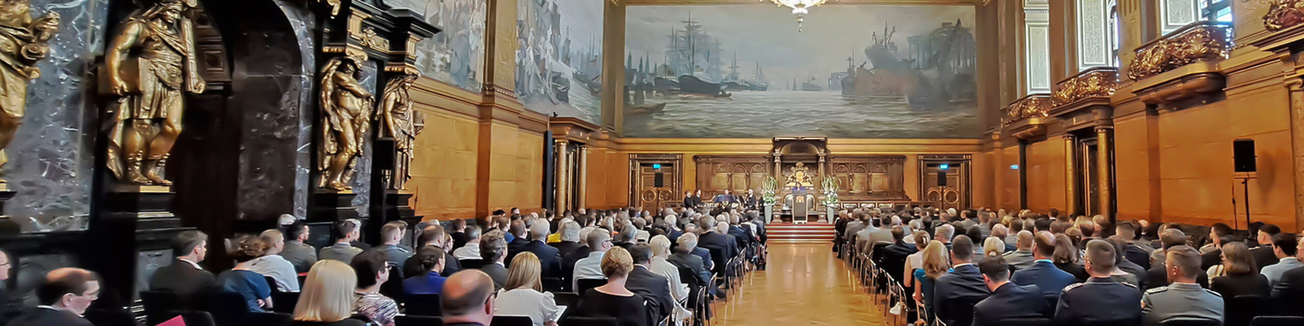 Senatsempfang Im Rathaus Der Hansestadt Hamburg Helmut Schmidt